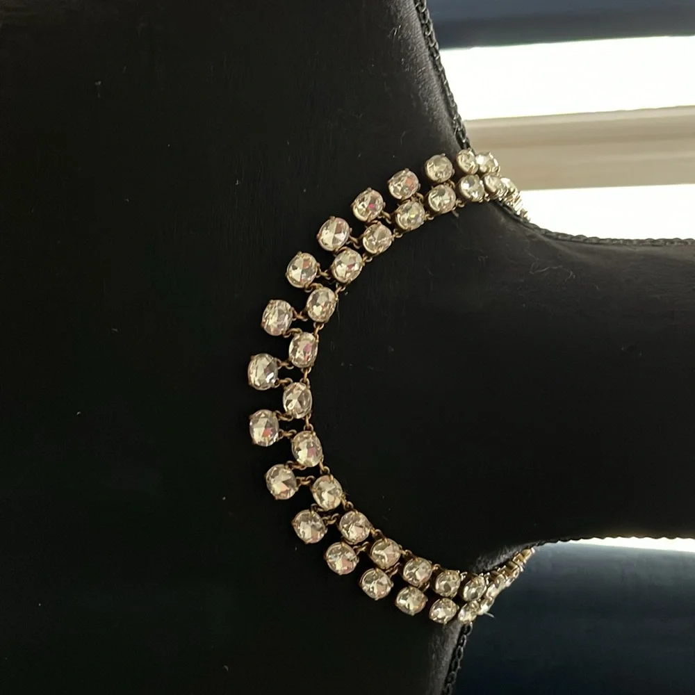 J.Crew new with tags necklace clear stones - Picture 4 of 5